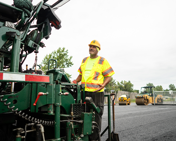 An Earle contractor operates heavy civil equipment on site in New Jersey.