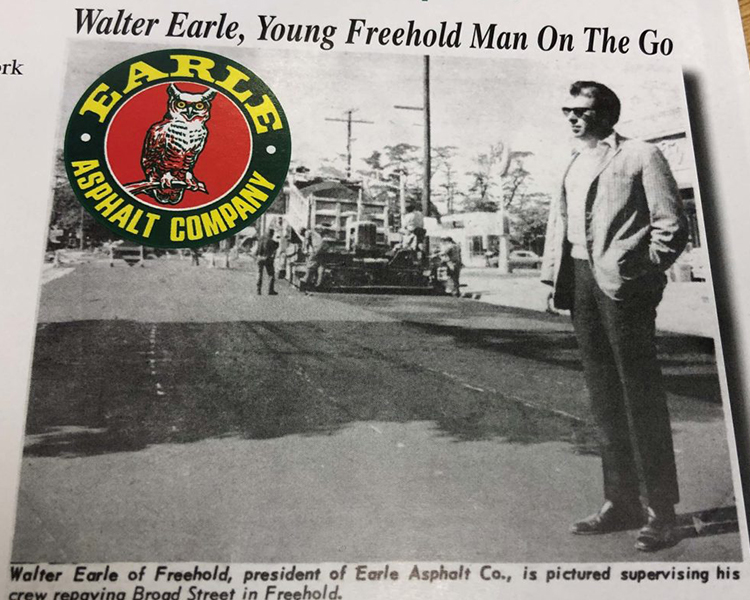 Walter Earle, Founder of Earle Asphalt, Your Freehold Man on the Go